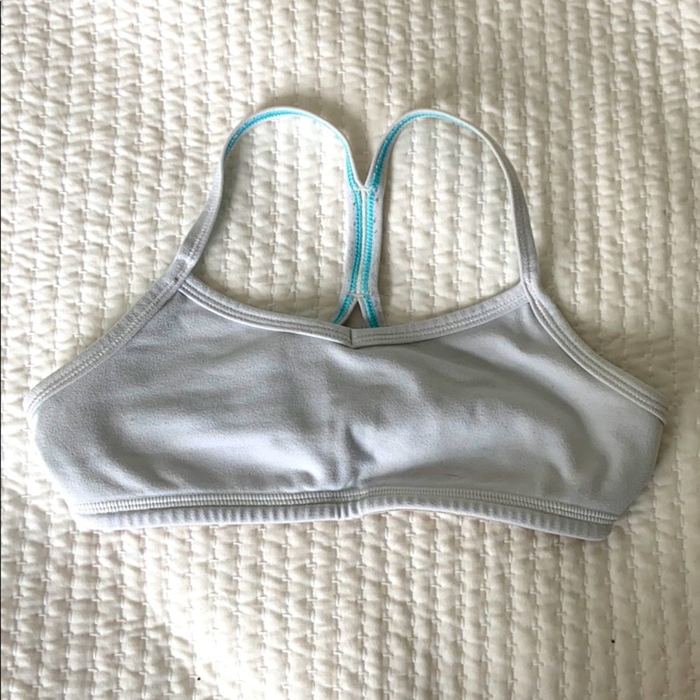 White ivivva sports bra